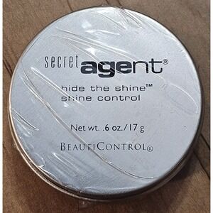 New BeautiControl Secret Agent Hide the Shine Shine Control!‎ .6 oz. HTF! Sealed